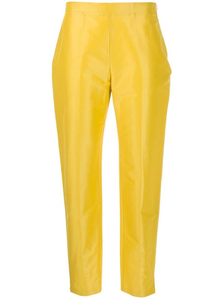 Aspesi Tailored Cropped Trousers - Yellow