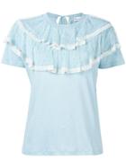 Red Valentino Loose Ruffled Blouse - Blue