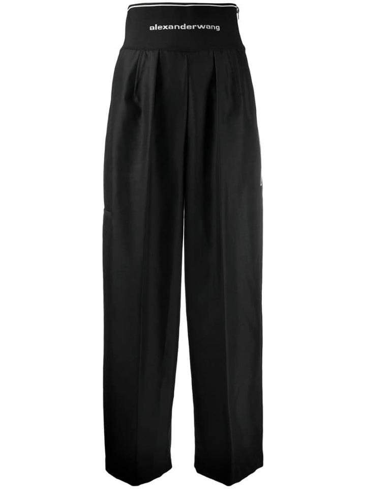 Alexander Wang High-waist Logo Trousers - Black