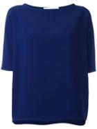 Gianluca Capannolo Short-sleeved Top, Women's, Size: 42, Blue, Acetate/viscose