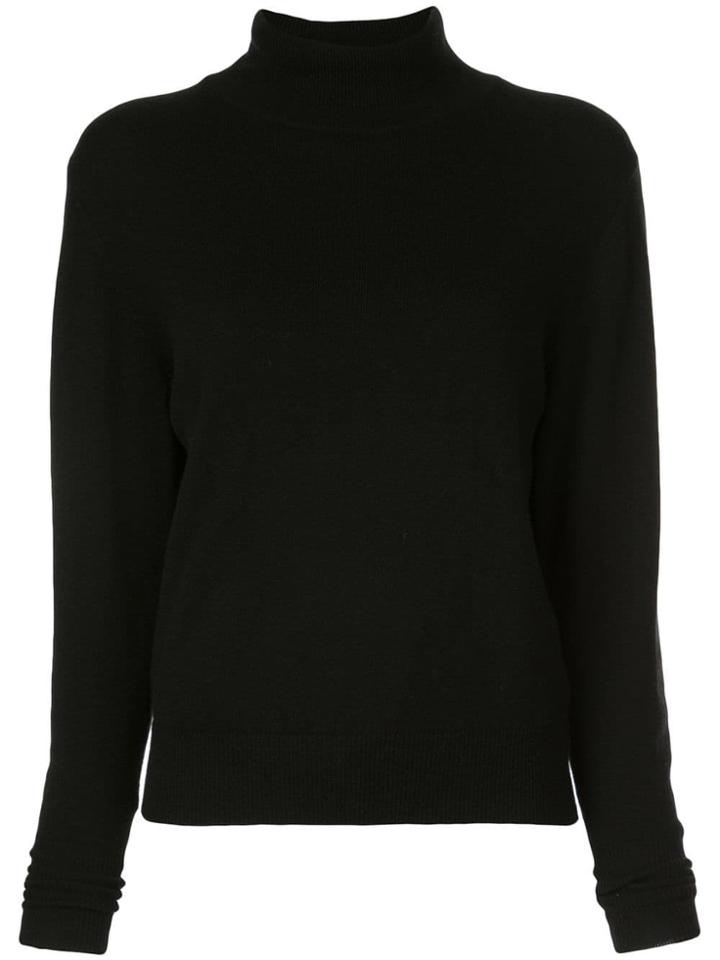 Nili Lotan Rolled Neck Jumper - Black