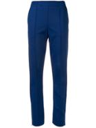 Joseph Elasticated Waistband Slim-fit Trousers - Blue