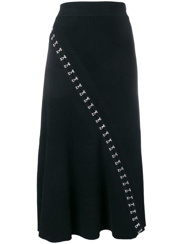 Alexander Mcqueen Hook And Eye Skirt - Black