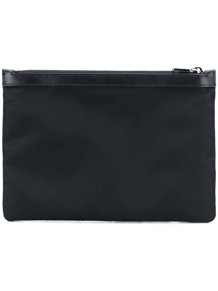 Dolce & Gabbana Logo Patch Clutch - Black