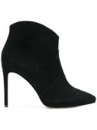 Anna F. Pointed Toe Ankle Boots - Black