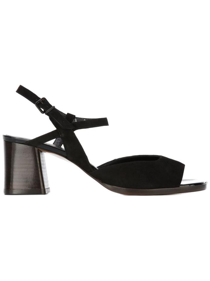 Robert Clergerie Penna Sandals, Women's, Size: 37.5, Black, Leather/suede