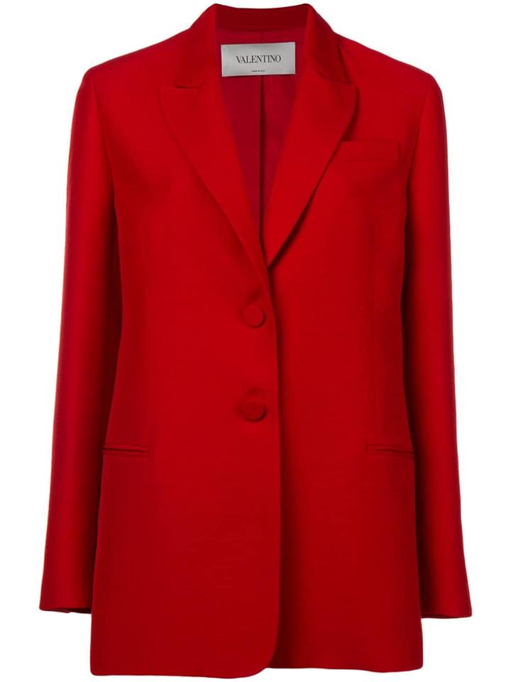 Valentino Boxy-fit Blazer - Red