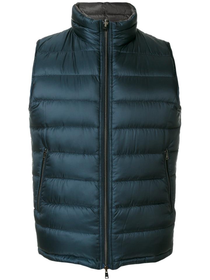 Herno Padded Gilet - Blue