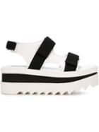 Stella Mccartney Chunky Flatform Sandals, Women's, Size: 39, White, Polyurethane/rubber