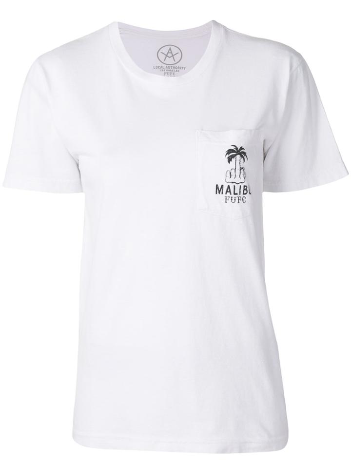 Local Authority Palm Patch Pocket T-shirt - White