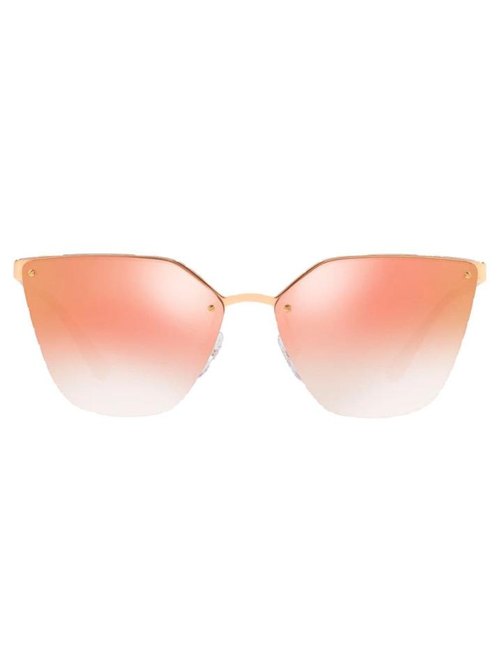 Prada Eyewear Pr68ts Cat Eye-shaped Sunglasses - Gold