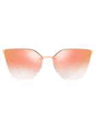Prada Eyewear Pr68ts Cat Eye-shaped Sunglasses - Gold
