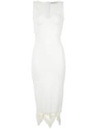Martha Medeiros Knitted Midi Dress - White