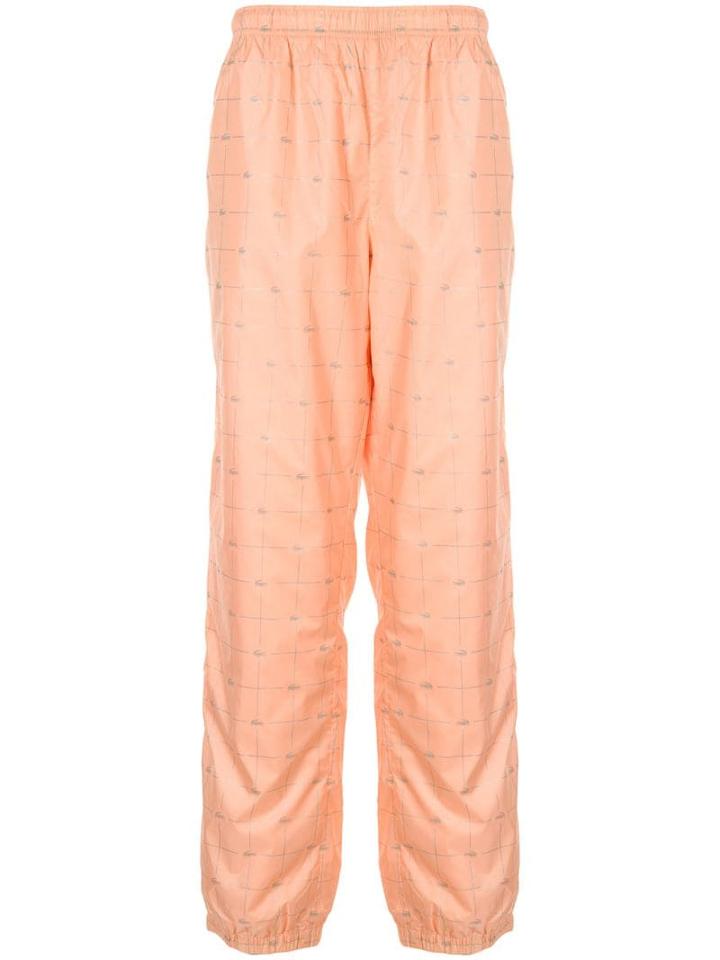 Supreme Logo Grid Tapered Trousers - Orange