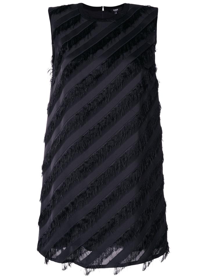 Versus Fringe Shift Dress - Black