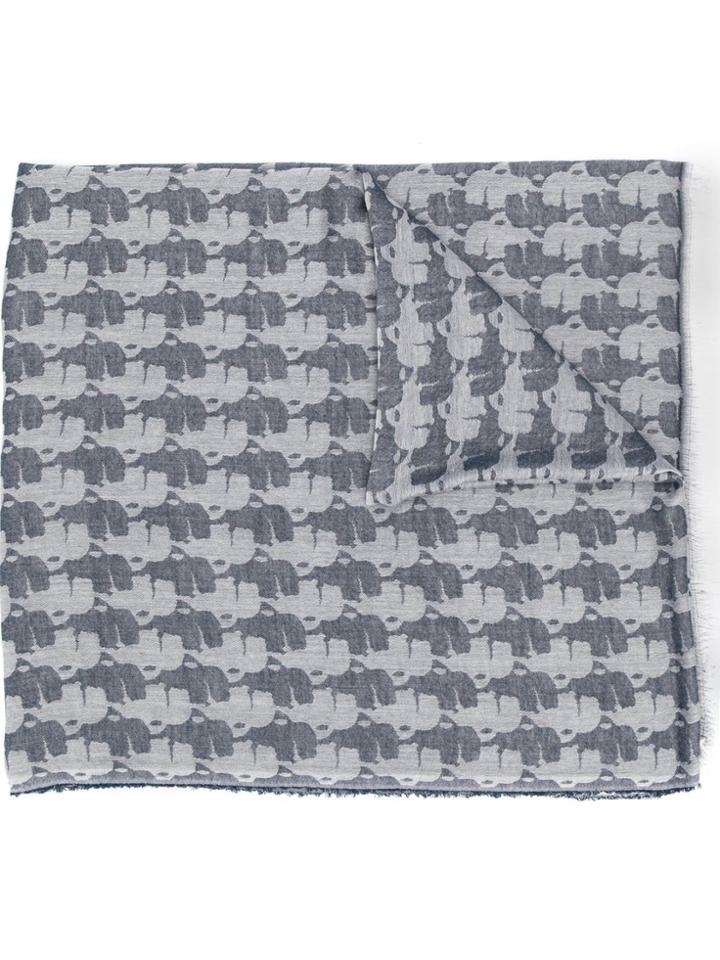 Karl Lagerfeld Printed Scarf - Blue