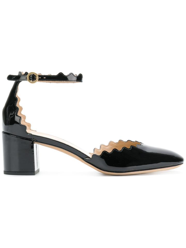 Chloé Lauren Scalloped Pumps - Black
