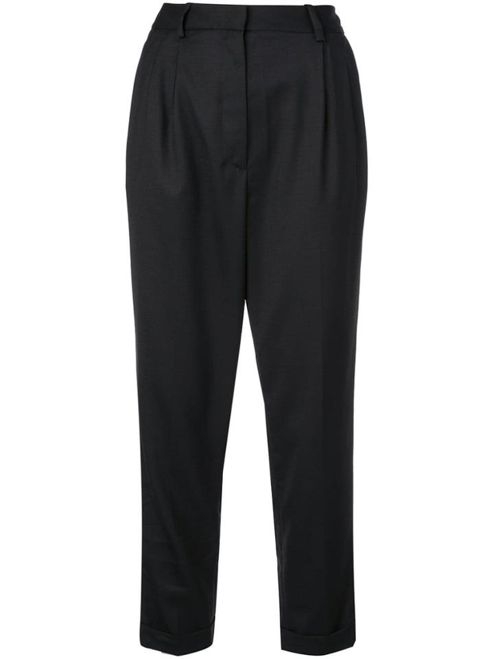 Nili Lotan High Waisted Tailored Trousers - Black