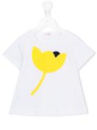 Il Gufo Flower Print T-shirt, Girl's, Size: 8 Yrs, White