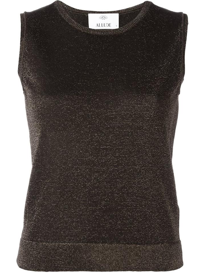 Allude Knit Tank Top, Women's, Size: Small, Black, Nylon/polyester