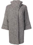 Liu Jo Cropped Sleeve Cardi-coat - Neutrals