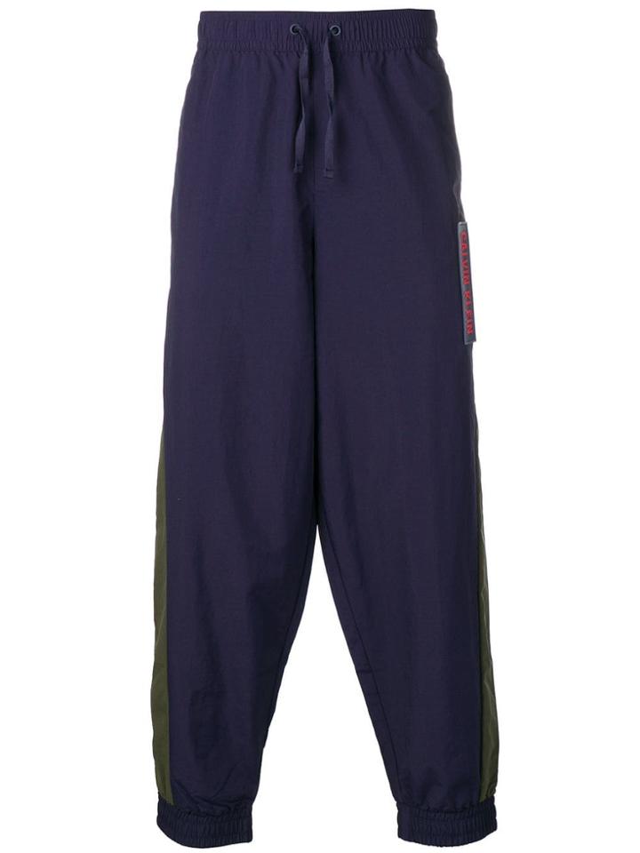 Ck Calvin Klein Loose-fit Track Pants - Blue