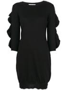 Blugirl Ruffle Sleeved Dress - Black