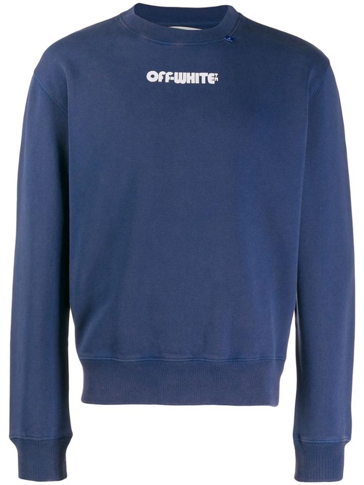 Off-white Skulls Printed Sweatshirt - Blue