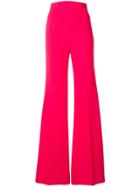 Elisabetta Franchi High Rise Palazzo Trousers - Pink