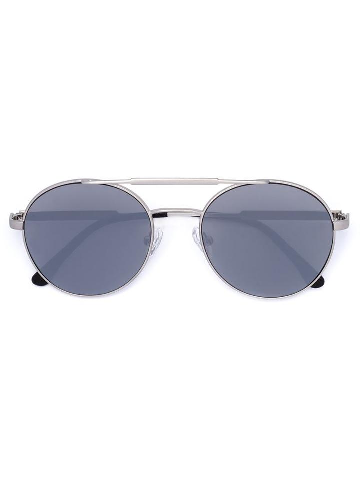 Vera Wang Round Frame Sunglasses, Women's, Grey, Metal Other