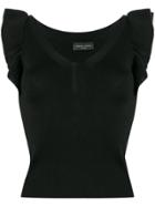 Roberto Collina Flutter Knitted Top - Black