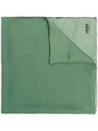 Fendi - Ff Logo Scarf - Women - Silk - One Size, Green, Silk