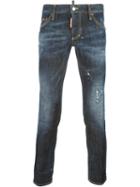 Dsquared2 Clement Jeans, Men's, Size: 46, Black, Cotton/spandex/elastane/polyester/calf Leather