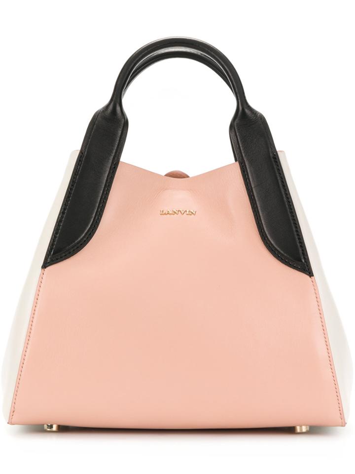 Lanvin Structured Tote - Pink & Purple
