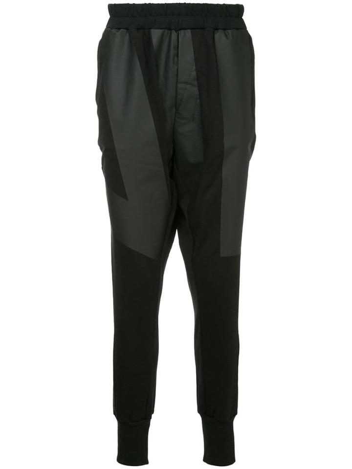 Nil0s Printed Tapered Sweatpants - Black