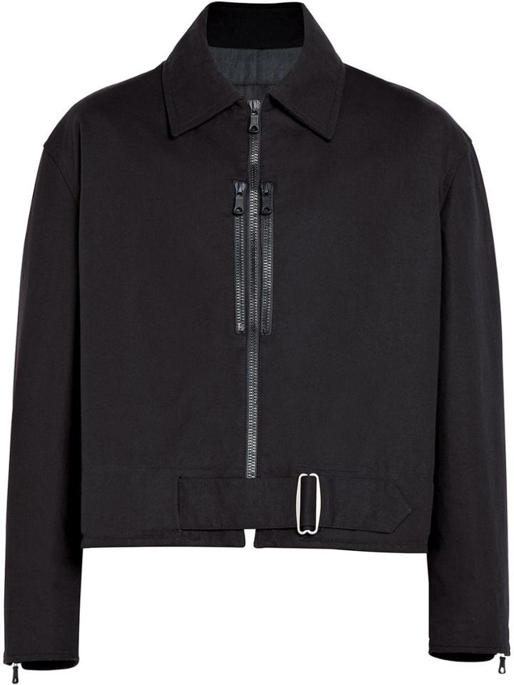 Mackintosh Black Cotton 0003 Oversized Flight Jacket