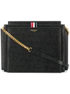 Thom Browne Accordion Bag (29,5x22x9 Cm) With Chain Shoulder Strap In