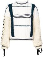 Carven Knit Mesh Sweater - White