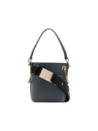 Chloé Teal Roy Mini Leather Bucket Bag - Blue