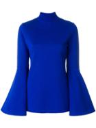 Pringle Of Scotland Flared Sleeve Sweater - Blue