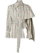 A.w.a.k.e. Gingham Check Jacket - Neutrals
