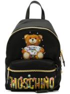 Moschino Teddy Holiday Backpack - Black