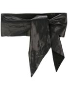 Iro Wrap Belt, Women's, Size: 65, Black, Lamb Skin