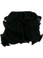 Laneus Ruffle Mini Skirt - Black