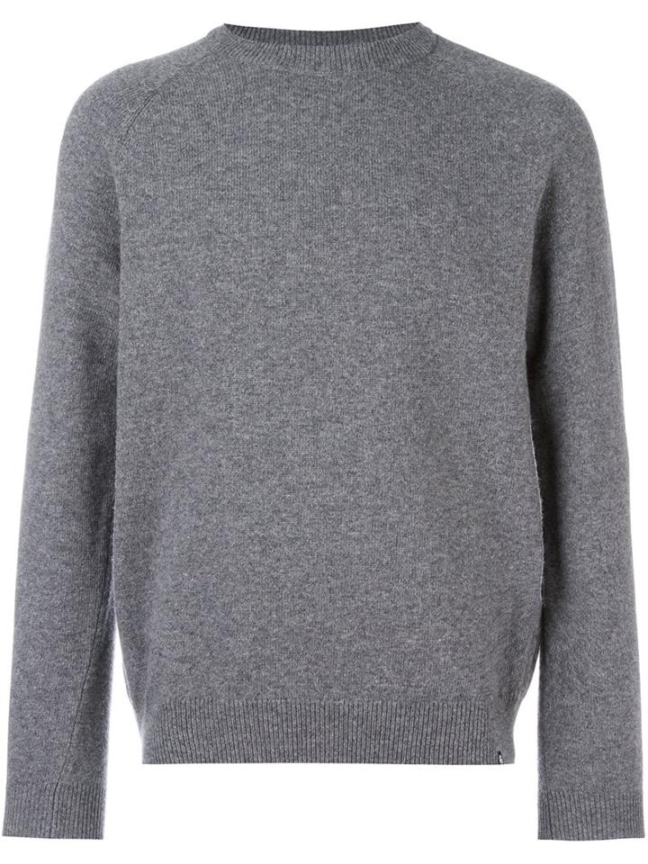 Ps By Paul Smith Crew Neck Jumper, Men's, Size: Xl, Grey, Merino