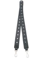 Orciani Floral Detachable Shoulder Strap, Women's, Black, Leather