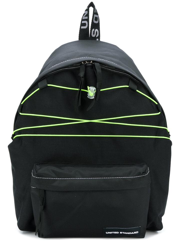 United Standard Lace-up Front Backpack - Black