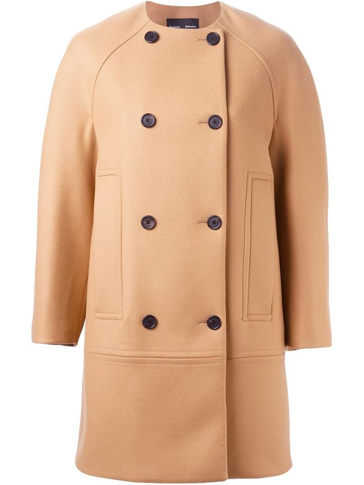 Proenza Schouler Collarless Peacoat