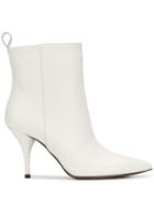 L'autre Chose Pointed Toe Ankle Boots - White