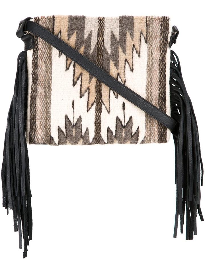 Manos Zapotecas Aztec Shoulder Bag, Women's, Brown